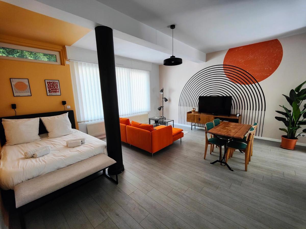 Le Rainbow - Grand Studio Avec Terrasse Dunkirk Luaran gambar